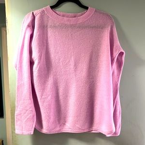 Saks Fifth Avenue Pink/Lavender Cashmere Sweater Size S